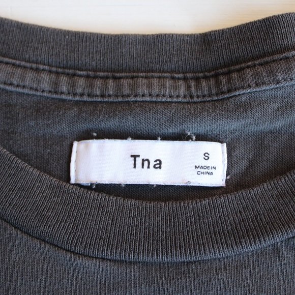 Grey TNA T Shirt 100% Cotton, Size Small - Picture 5 of 5